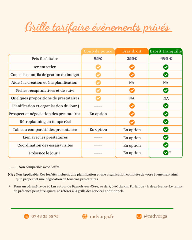 évènement
événement
privés
privés
particulier
tarifs
prix
formules
particuliers
services
additionnels
invités
présence
créations